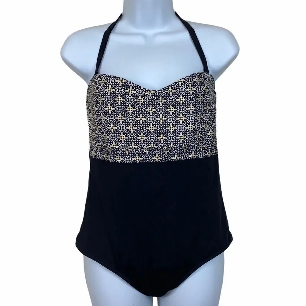 Nip Tuck Multi Fit Cup Black Gold One Piece